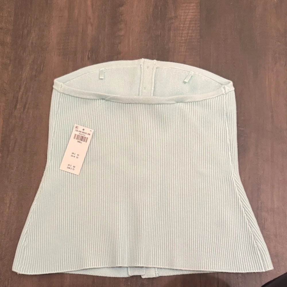 Abercrombie & Fitch Light Blue Ribbed Tube Top - Picture 5 of 5